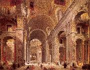 Panini, Giovanni Paolo, Interior of Saint Peter's, Rome